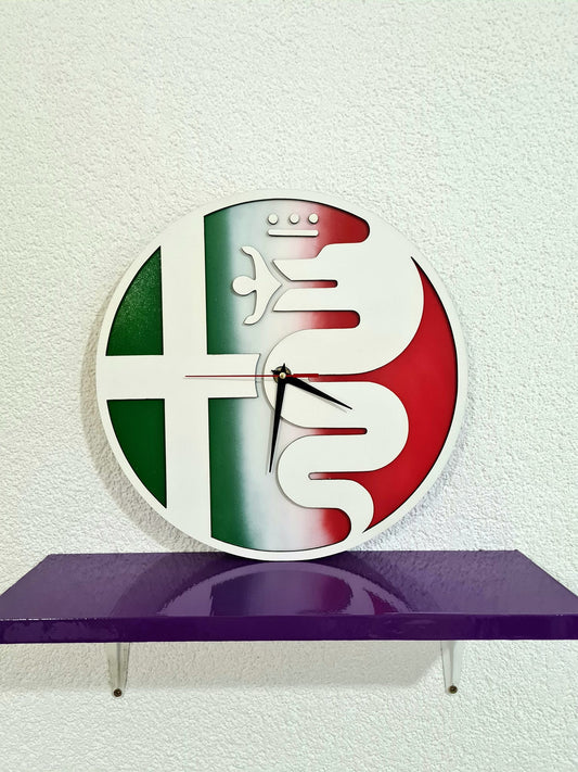 Dekorativni zidni sat Alfa Romeo